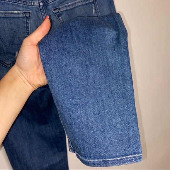 MOTHER The Dropout Distressed Jean in Graffiti Girl - Picture 5 of 11